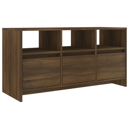 vidaXL Meuble TV Chêne marron 102x37 5x52 5 cm Aggloméré