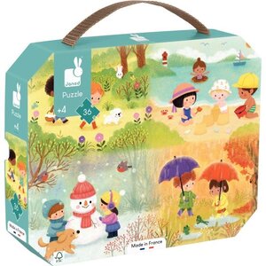 Puzzle en carton 36 pièces "Les 4 saisons"