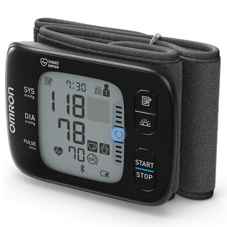 Omron rs7 intelli it- tensiomètre poignet bluetooth connecté  mémoire 2 utilisateurs  utilisation à domicile