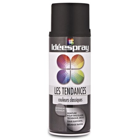 Bombe de peinture - noir mat - sinto