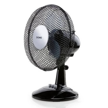 DOMO Ventilateur de bureau 23 cm 30 W Noir