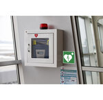 Panneau Pvc Adhésif Antidérapant Défibrilateur 20x20 Cm - Vert - Exacompta