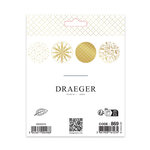 4 Dessous De Verre En Papier - Blanc Et Or - 10 2x12 Cm - Draeger paris