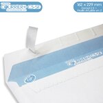 Lot de 100 enveloppes blanches c5 - gamme courrier+ (sans fenêtre)