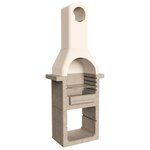 vidaXL Support de barbecue au charbon de bois Béton avec cheminée
