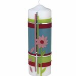 Feuille de cire  teintes rustiques  6  couleurs assorties  20x6 5 cm