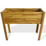 vidaXL Lit surélevé de jardin Bois massif d'acacia