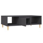 vidaXL Table basse Gris 103 5x60x35 cm Aggloméré