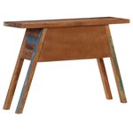 vidaXL Table console 110x30x75 cm Bois solide de récupération