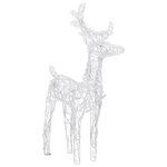 vidaXL Rennes de Noël 6 Pièces 240 LED Blanc chaud Acrylique