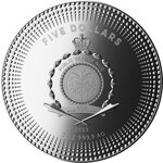 Monnaie en argent 5 dollars g 62.2 (2 oz) millésime 2023 continents mont blanc