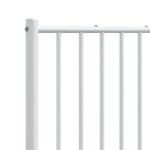 vidaXL Tête de lit métal blanc 193 cm