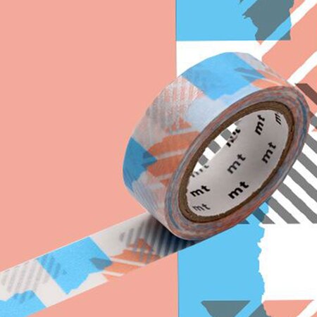 Masking Tape MT tsugihagi bleu/rose