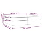 vidaXL Lit à sommier tapissier avec matelas Gris 200x200 cm Similicuir
