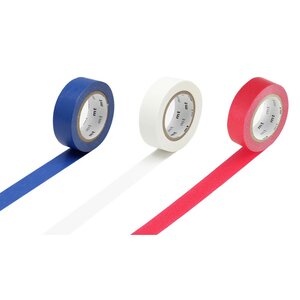 Masking Tape MT Set de 3 rouleaux bleu blanc rouge