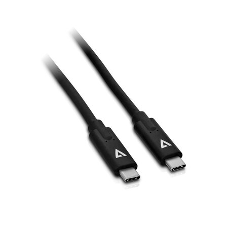 V7 câble usb-c mâle vers usb-c mâle  noir 2m 6.6ft