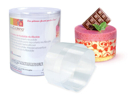 Ruban de rhodoide pour entremet Ht 8 cm 3m