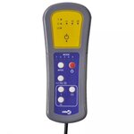 vidaXL Fauteuil électrique de massage Jaune Velours