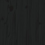 vidaXL Buffet haut Noir 100x40x108 5 cm Bois massif de pin