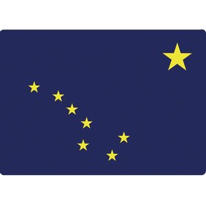 Informatique tapis de souris drapeau alaska