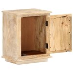 vidaXL Table de chevet 40x30x46 cm Bois de manguier massif