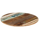 vidaXL Dessus de table rond 70 cm 15-16 mm Bois de récupération