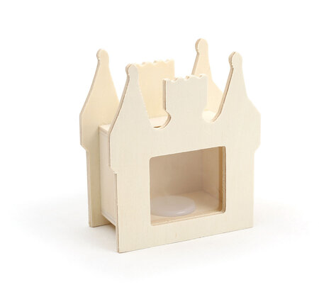 Tirelire en bois Château 9 5 cm