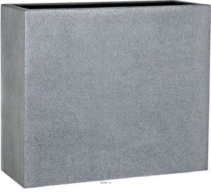 Bac fibres de verre/ composite teras ext. Claustra l80x30xh68cm gris - dimhaut: h 68 cm - couleur: gris ciment