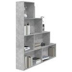 vidaXL Bibliothèque/Séparateur de pièce Gris béton 155x24x160 cm