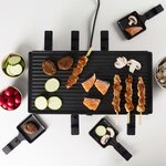 Tristar gril à raclette pour 8 personnes ra-2724 1400 w 46x23 cm noir