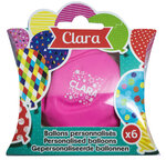 Ballons de baudruche prénom Clara
