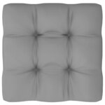 vidaXL Canapés centraux de jardin coussins gris2Pièces Bois de pin massif
