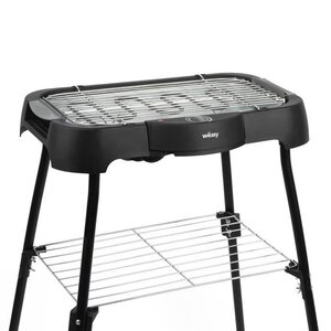WEASY GBE42 Grill BBQ électrique a poser ou sur pieds-41,5x24cm-Température réglable-2000W -Plateau amovible-Pieds anti-dérapants