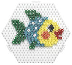 Plaque Hexagone (moyen) assemblable pour perles standard (Ø5 mm) - Hama