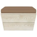 vidaXL Salon de jardin palette 9 Pièces avec coussins Épicéa imprégné