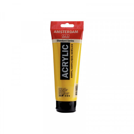 Tube peinture acrylique jaune azo clair 250 ml - amsterdam royal talens