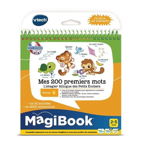 Vtech - magibook - mes 200 premiers mots français/anglais