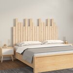 vidaXL Tête de lit murale 127 5x3x80 cm Bois massif de pin