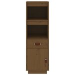 vidaXL Buffet haut Marron miel 34x40x108 5 cm Bois massif de pin