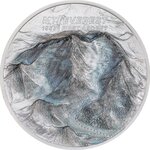 MOUNT EVEREST First Ascent 2 onces argent monnaie 10 Dollars Cook Islands 2023