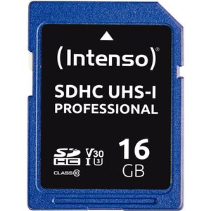 Carte mémoire INTENSO SD UHS I Professionnel 16 Go