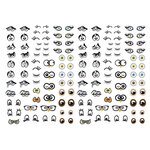 376 gommettes adhésives - yeux