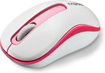 Souris optique sans fil rapoo m10+ (blanc/rouge)