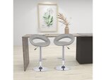 Lot de 2 tabourets de bar "Bellini" - Gris