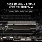 Disque SSD M.2 NVMe PCIe Gen 4 x4 Corsair MP600 CORE 4 To (CSSD-F4000GBMP600COR)
