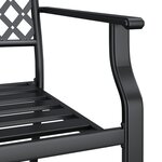 vidaXL Ensemble de salle à manger de jardin 3 Pièces anthracite acier