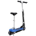 vidaXL Trottinette électrique avec siège 120 W Bleu