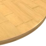 vidaXL Dessus de table Ø60x1 5 cm bambou