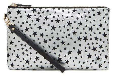 Pochette ET chargeur de téléphone Argenté étoile