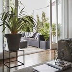 Capi Jardinière Urban Smooth Carrée 40 x 40 x 40 cm Noir KBL903